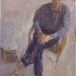 A painted portrait titled Alain Moreau
